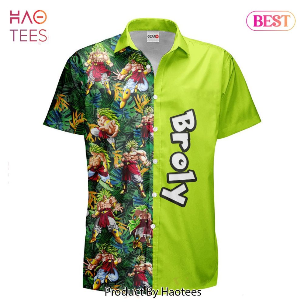 Broly Hawaiian Shirts Custom Anime Merch Clothes For Men Women - Image 2