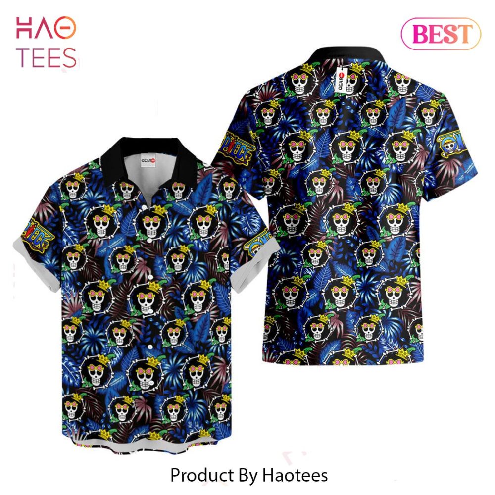 Brook Symbol Hawaiian Shirts Custom Anime Merch Clothes For Men Women