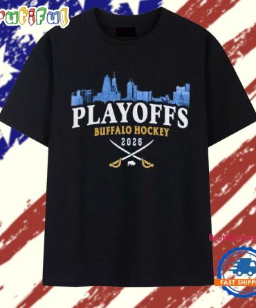 Buffalo Sabres 2026 Hockey Playoffs Skyline T Shirt
