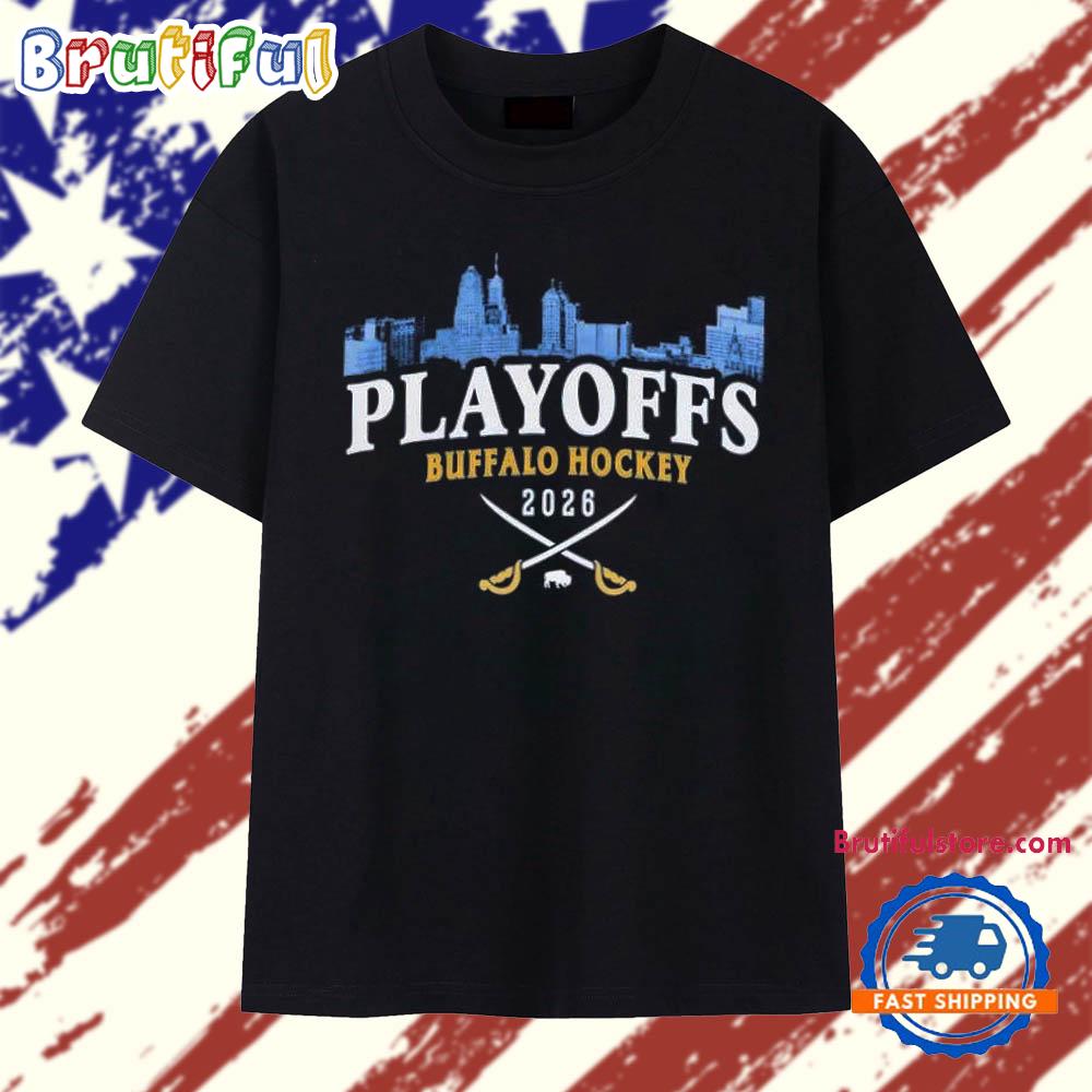 Buffalo Sabres 2026 Hockey Playoffs Skyline T Shirt