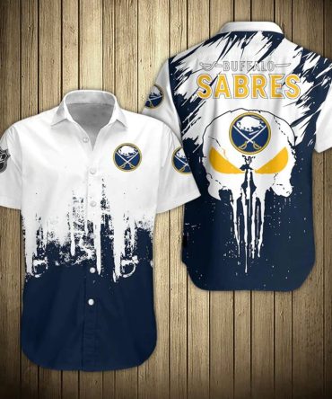 Buffalo Sabres Hawaii Shirt Skull Nhl