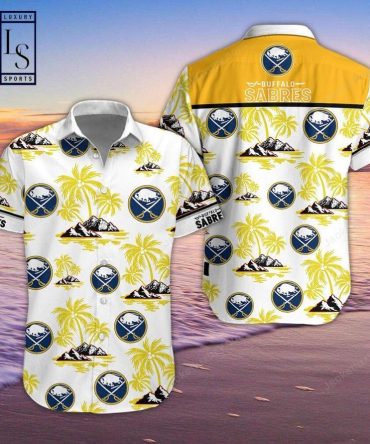 Buffalo Sabres Hawaiian Full Ensemble Shirt Plus Shorts
