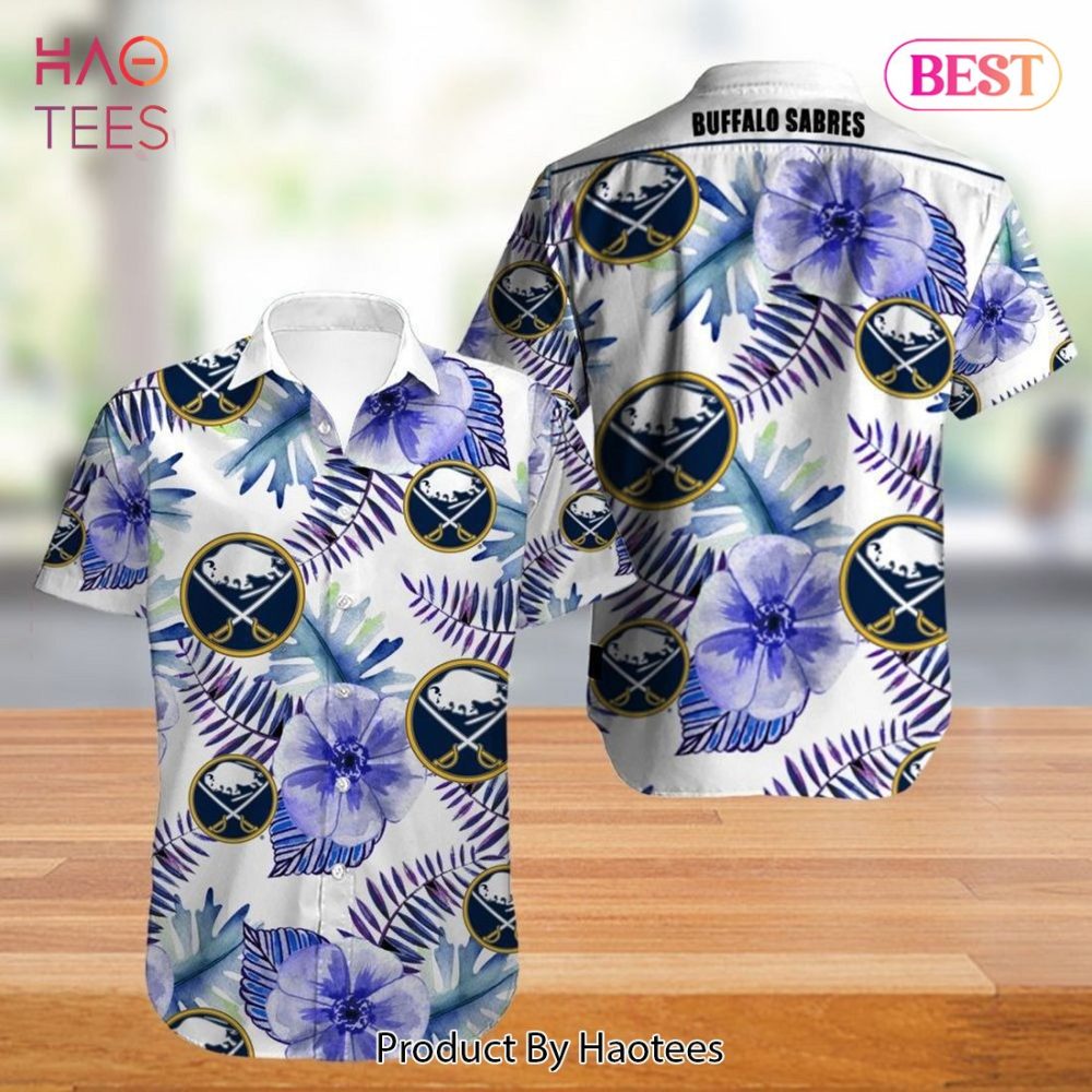 Buffalo Sabres Hawaiian Shirt Tropical Flowers Summer For Fans