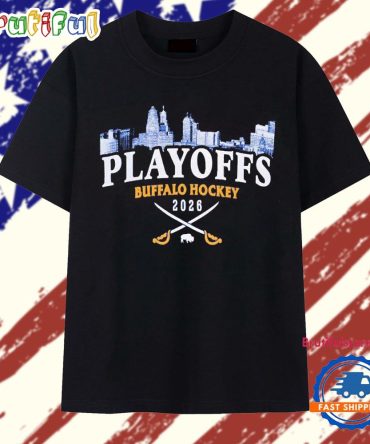 Buffalo Sabres Hockey 2026 Playoffs Skyline T Shirt
