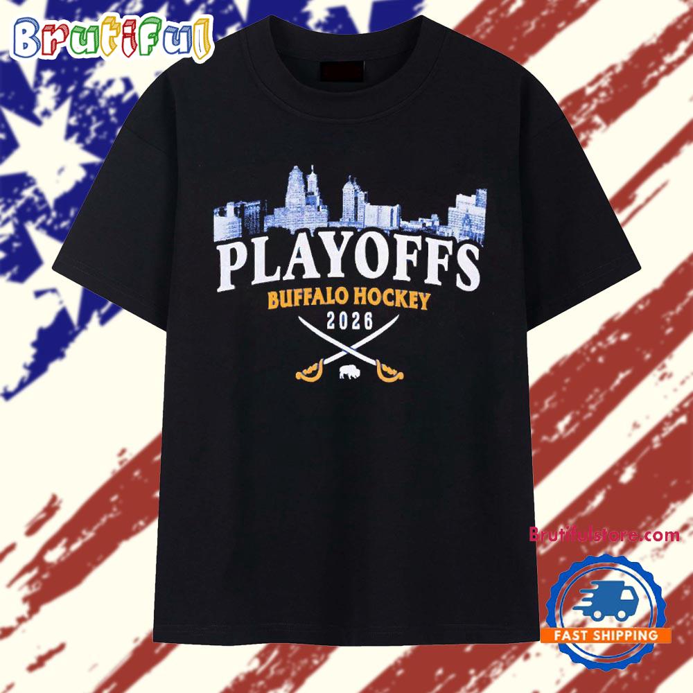 Buffalo Sabres Hockey 2026 Playoffs Skyline T Shirt