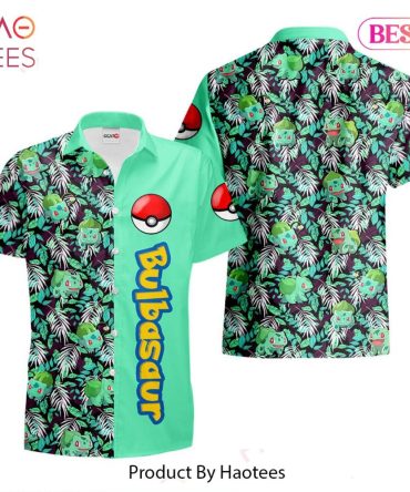 Bulbasaur Hawaiian Shirts Custom Anime Merch Clothes For Men Women
