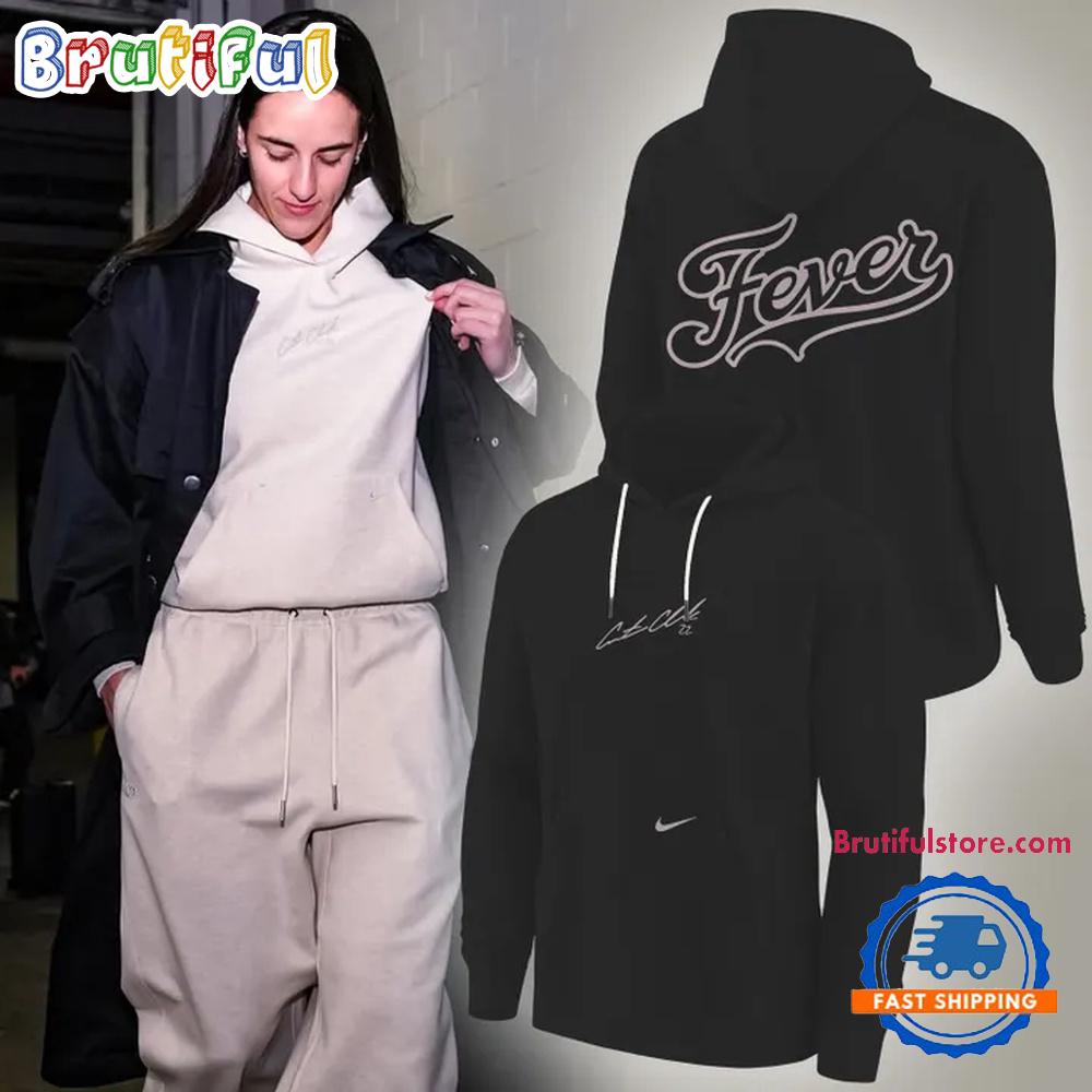 Caitlin Clark Indiana Fever Signature 2026 Black Hoodie