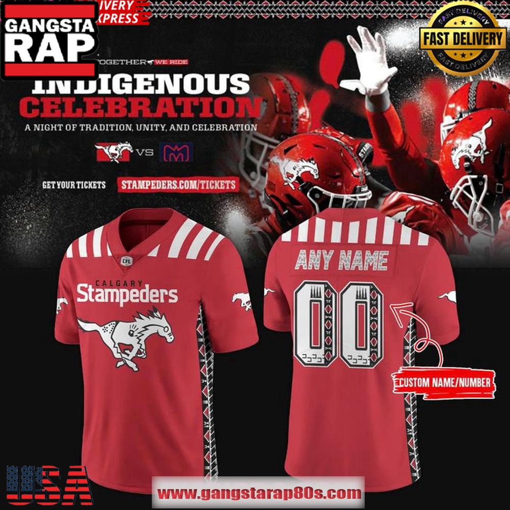 Calgary Stampeders 2025 Indigenous Celebration Special Custom Football Jersey