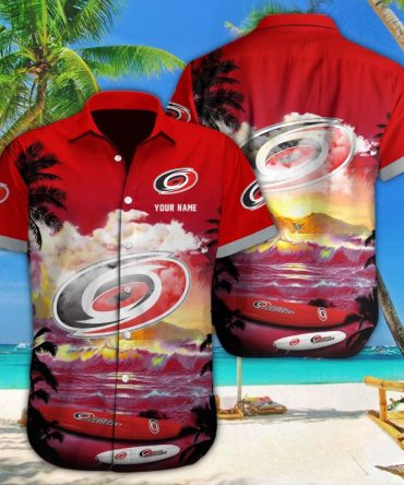 Carolina Hurricanes Celebration Immortalized In Hawaiian Tee