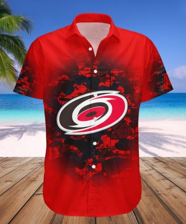 Carolina Hurricanes Hawaii Shirt Camouflage Vintage Nhl