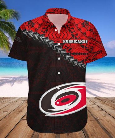Carolina Hurricanes Hawaii Shirt Grunge Polynesian Tattoo Nhl