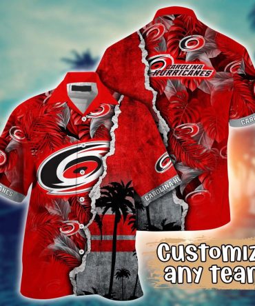 Carolina Hurricanes Nhl Hawaiian Shirt Custom High Temperatures Aloha Shirt