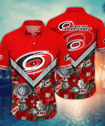 Carolina Hurricanes Nhl Hawaiian Shirt Custom Sun-Up Aloha Shirt