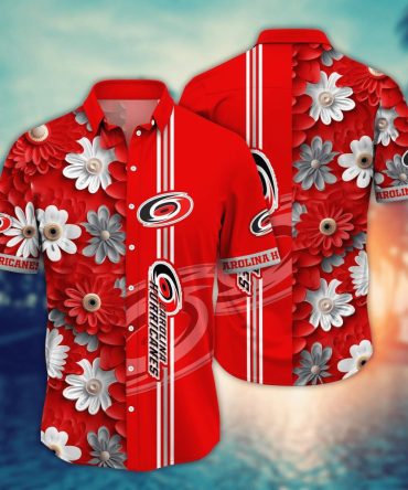 Carolina Hurricanes Nhl Hawaiian Shirt Heat The Sport Of Two Halves Shirts