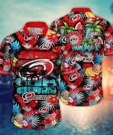 Carolina Hurricanes Nhl Hawaiian Shirt Heattime Aloha Shirt