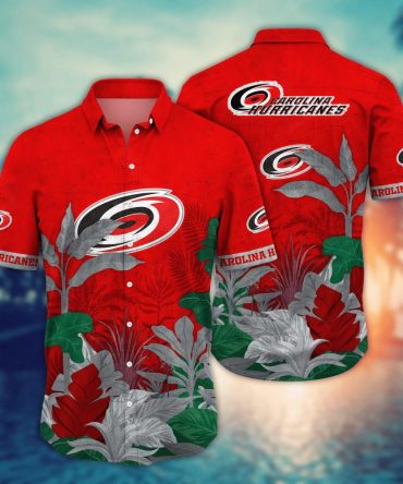 Carolina Hurricanes Nhl Hawaiian Shirt Hiking Aloha Shirt