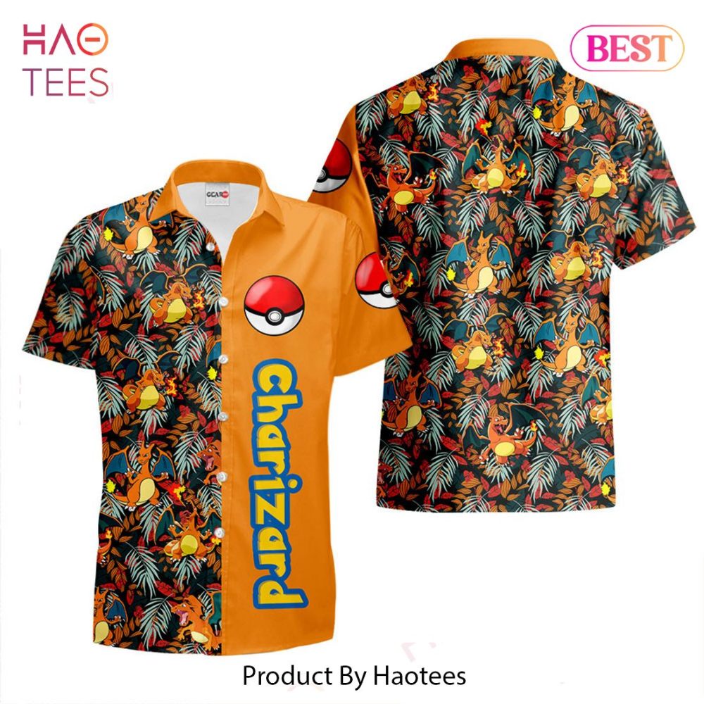Charizard Hawaiian Shirts Custom Anime Merch Clothes For Men Women Hot Trend 2023