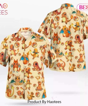 Charmander Evolution Pokeball Hawaiian Shirt Pokemon Anime Shirt For Men Women