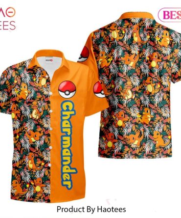 Charmander Hawaiian Shirts Custom Anime Merch Clothes For Men Women Hot Trend 2023