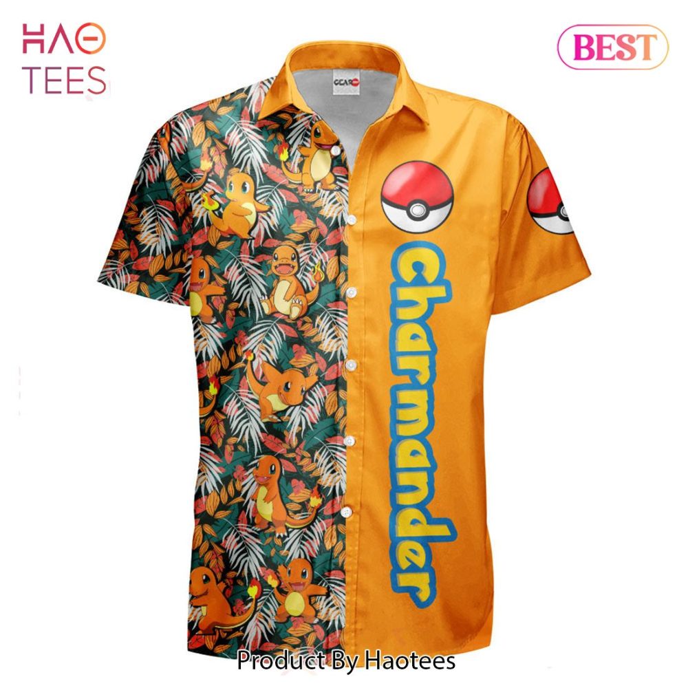 Charmander Hawaiian Shirts Custom Anime Merch Clothes For Men Women Hot Trend 2023 - Image 2