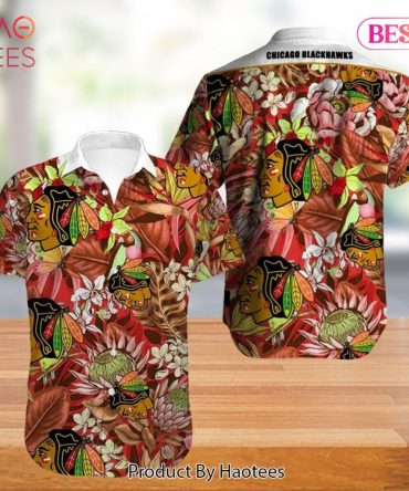 Chicago Blackhawks Hawaiian Shirt Tropical Flowers Summer For Fans