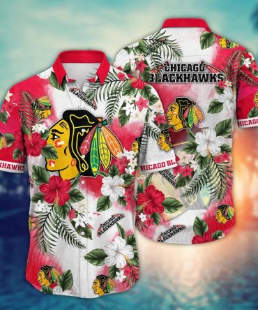 Chicago Blackhawks Nhl Hawaiian Shirt Hot Sandstime Aloha Shirt