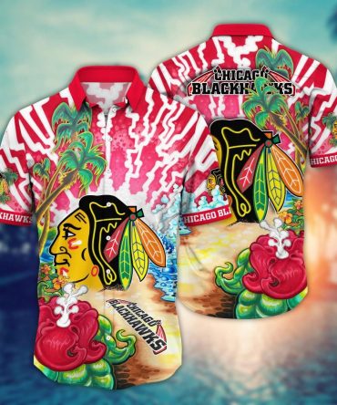 Chicago Blackhawks Nhl Hawaiian Shirt Leisuretime Aloha Shirt