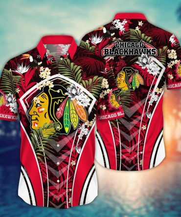 Chicago Blackhawks Nhl Hawaiian Shirt Summer Nights Aloha Shirt