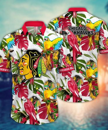 Chicago Blackhawks Nhl Hawaiian Shirt Warm Nightstime Aloha Shirt