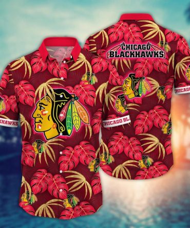 Chicago Blackhawks Nhl Hawaiian Shirt Wave Aloha Shirt