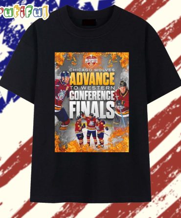 Chicago Wolves Advance To Western Conference Finals 2026 Calder Cup Playoffs T Shirt