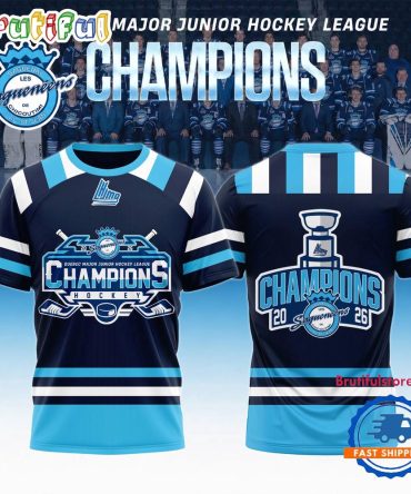 Chicoutimi Sagueneens 2026 Qmjhl Champions Limited Edition T Shirt