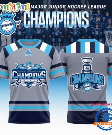 Chicoutimi Sagueneens 2026 Qmjhl Champions Special New T Shirt
