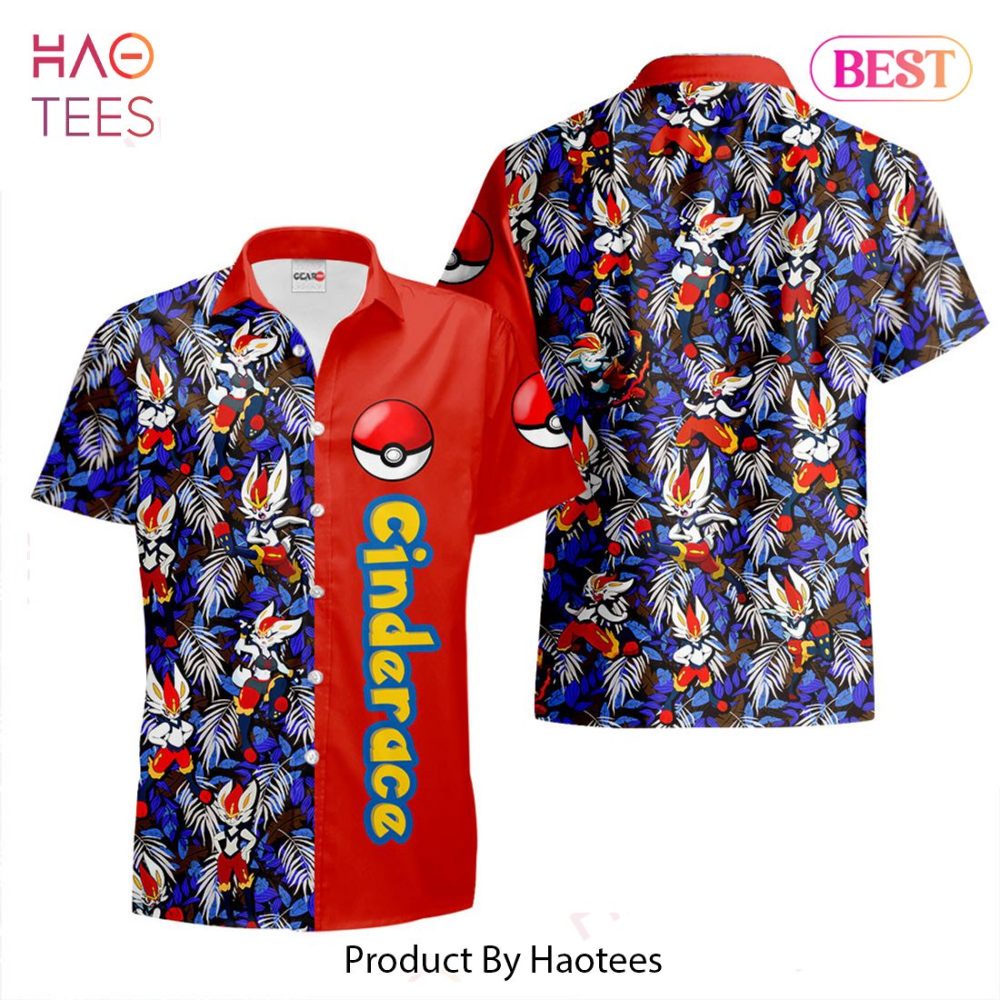 Cinderace Hawaiian Shirts Custom Anime Merch Clothes For Men Women