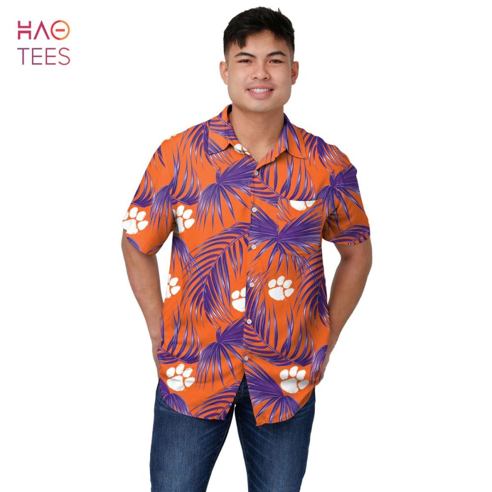 Clemson Tigers Ncaa Mens Hawaiian 3D Shirt - Image 2