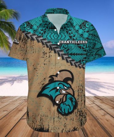 Coastal Carolina Chanticleers Hawaii Shirt Grunge Polynesian Tattoo – Ncaa