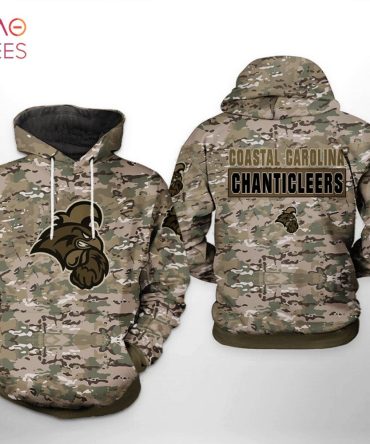 Coastal Carolina Chanticleers Ncaa Camo Veteran 3D Printed Hoodie