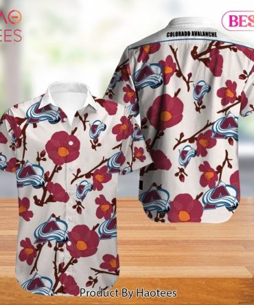 Colorado Avalanche Hawaiian Shirt Tropical Flowers Summer For Fans