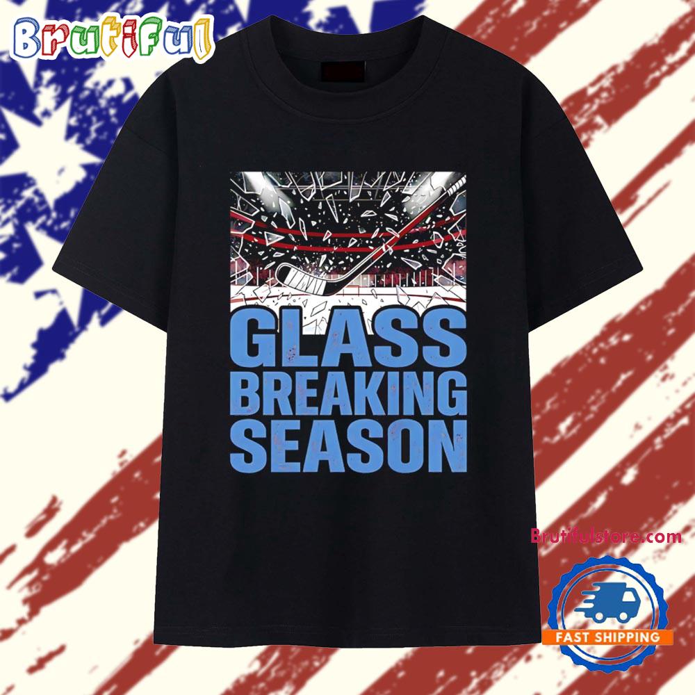 Colorado Avalanche Hockey Glass Breaking Season T Shirt