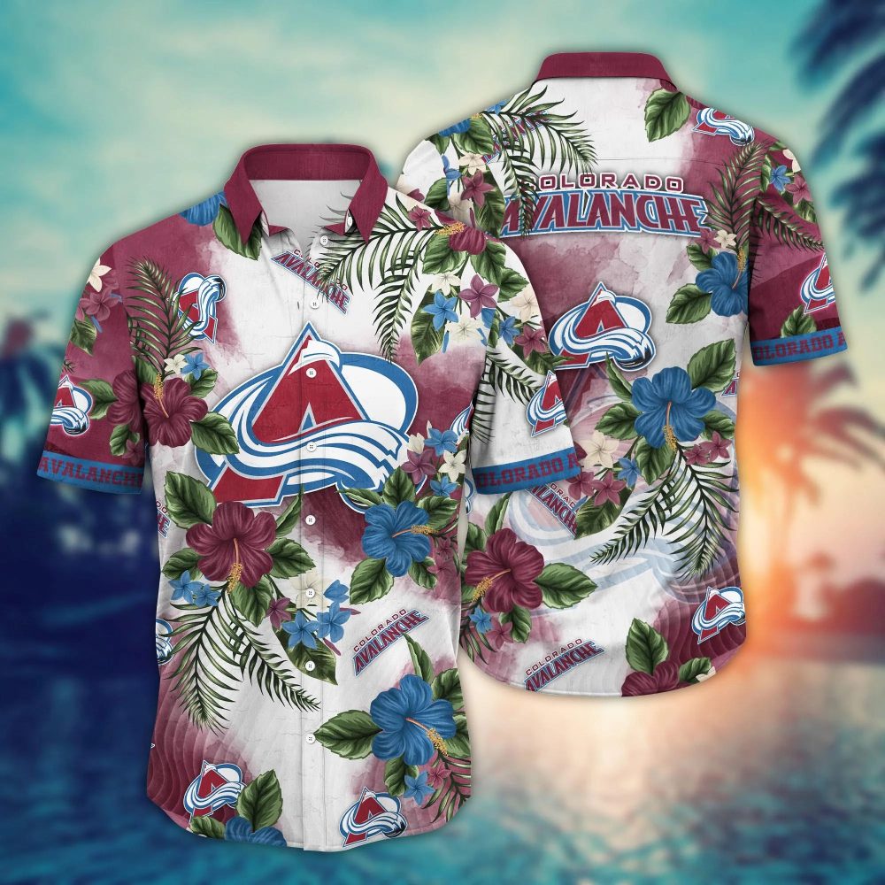 Colorado Avalanche Nhl Hawaiian Shirt Pool Partiestime Derby Shirts