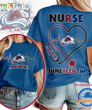 Colorado Avalanche Nhl Nurse Appreciation Juneteenth Unisex 3D Shirt