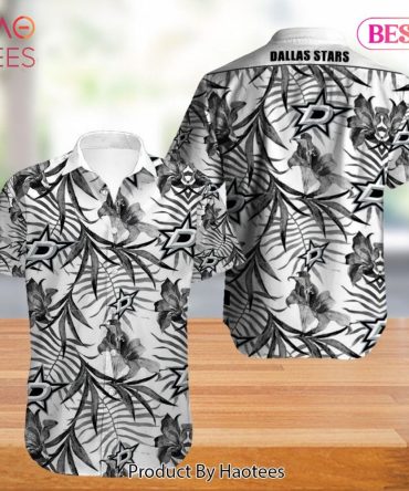 Dallas Stars Hawaiian Shirt Tropical Flowers Summer For Fans