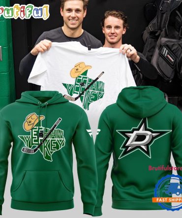 Dallas Stars Yee Hawkey Texas Hockey 2026 All Over Print Hoodie