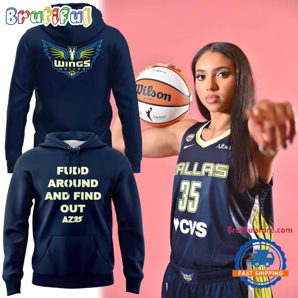 Dallas Wings Azzi Fudd 2026 Limited Edition Navy Hoodie