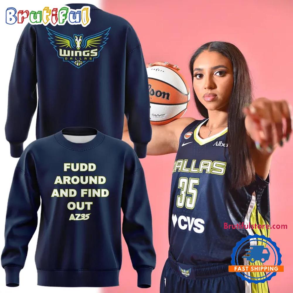 Dallas Wings Azzi Fudd 2026 Limited Edition Navy Sweatshirt