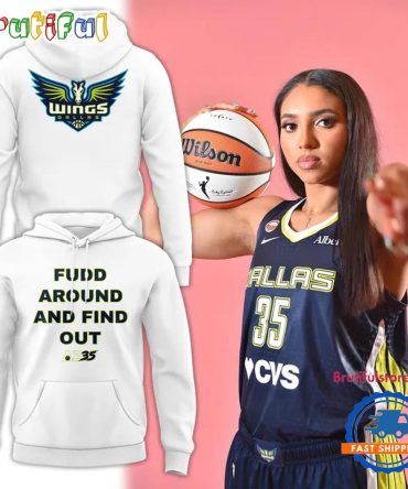 Dallas Wings Azzi Fudd 2026 Limited Edition White Hoodie