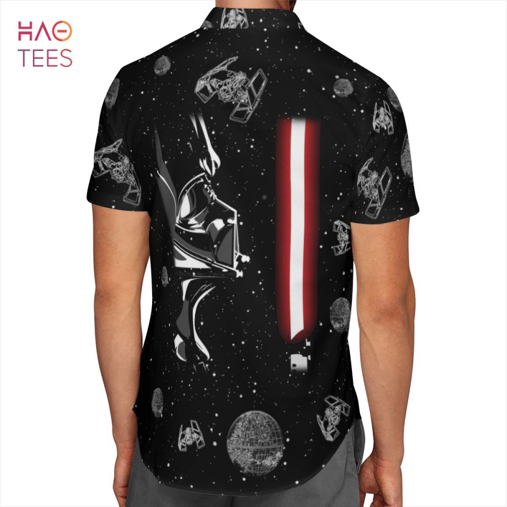 Dark Vader Galaxy Aop Hawaiian Shirt - Image 2