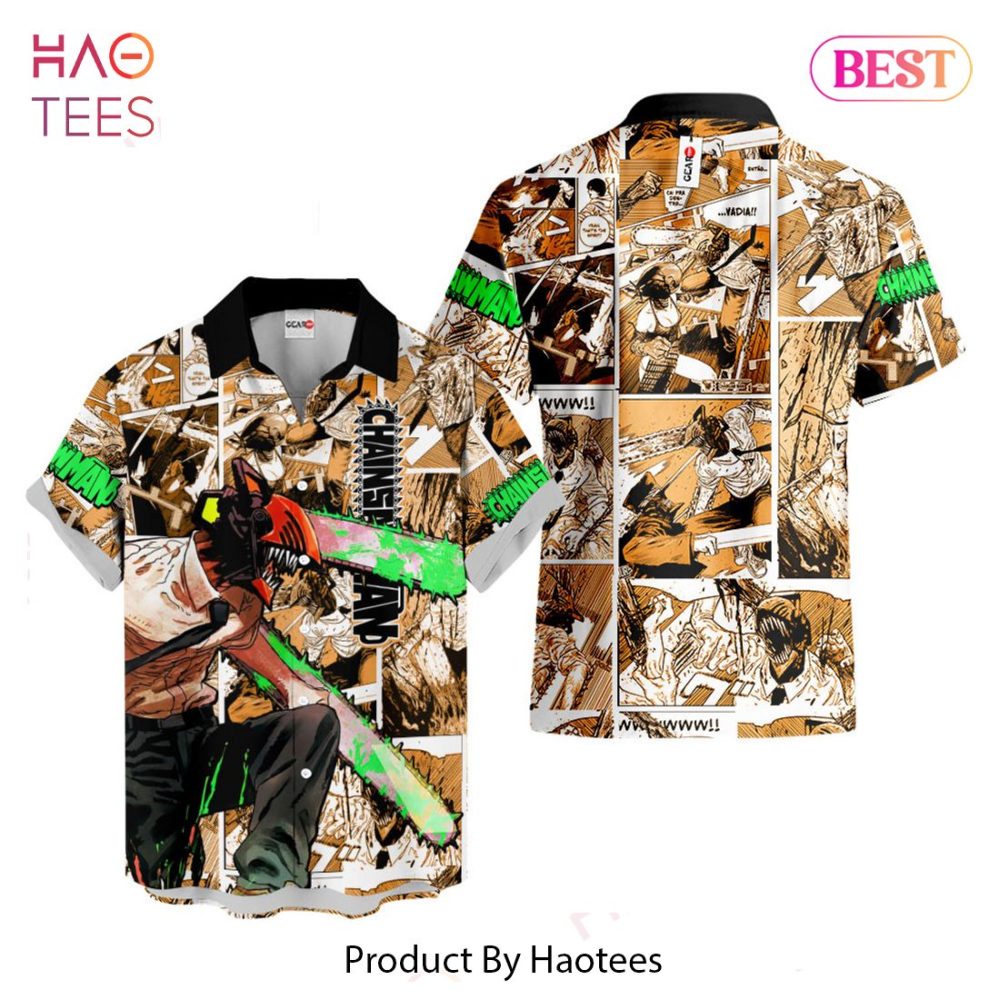 Denji Hawaiian Shirts Custom Anime Merch Clothes For Men Women