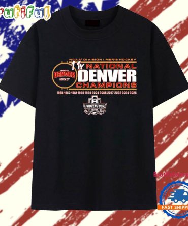 Denver Pioneers 11-Time Ncaa Frozen Four Men’S Ice Hockey National Champions T Shirt