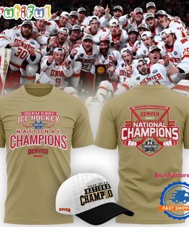 Denver Pioneers 2026 Ncaa Frozen Four Men'S Ice Hockey National Champions 3D Shirt